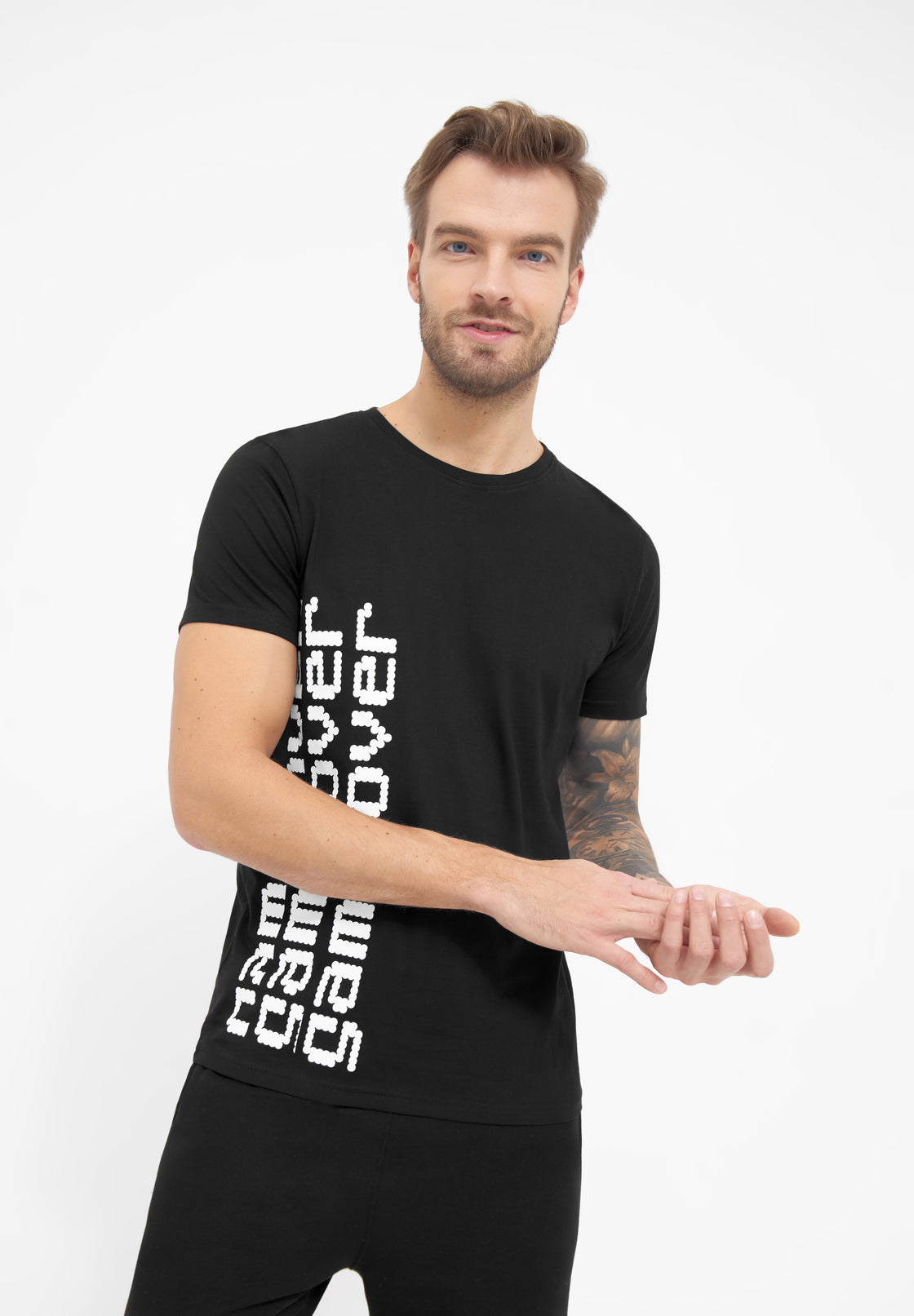Kurzarm T-shirt Print Op –